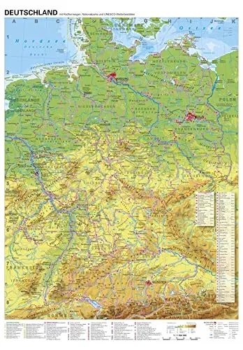 Deutschland Radfernwege|Landkarte