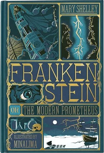 Frankenstein (MinaLima Edition) - Hörbuch über das zeitlose Monster von Mary Shelley, perfekt für den Herbst oder Halloween, mit einzigartigen Illustrationen von MinaLima.