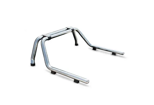 Überrollbügel Rollbar für Toyota Hilux 2015-2025 – Silber Ø60 - Robuster Überrollbügel aus hochwertigem Stahl für verbesserten Schutz und einfache Montage. Ideal für Lkw und Geländeeinsatz, bietet er Stil und Funktionalität ohne dauerhafte Fahrzeugänderungen.