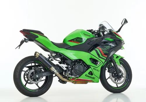 Shark Auspuff SRC-4 - Hochwertiges Auspuffsystem mit EG-BE - Auspuffanlagen mit sportlich-kernigem Sound und einzigartiger High-Performance. Wählen Sie zwischen Carbon, Schwarz oder Titan für Ihr Motorrad!
