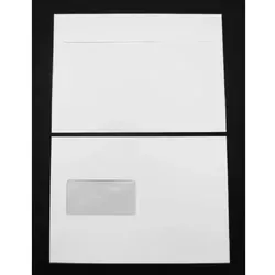 Briefumschläge Munken Polar C5 120g/qm haftklebend Fenster VE=500 Stück weiß