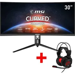 MSI Optix MAG301CR2 Curved-Gaming-LED-Monitor - Curved Gaming Monitor mit 30 Zoll, 2560 x 1080 px, 200 Hz und 1 ms Reaktionszeit. Ideal für flüssiges Gaming und beeindruckende Bildqualität.