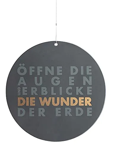 räder Living Glas-Dekoanhänger 'Öffne die Augen' - Sonstige Dekoartikel | Eleganter Glas-Dekoanhänger mit inspirierendem Spruch, ideal zum Aufhängen und als stilvolles Geschenk.