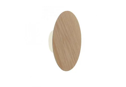 Licht-Erlebnisse Wandleuchte KILFORT, LED fest integriert, LED Holz Dimmer 125 lm mit Schalter Natur rund Modern Wandlampe