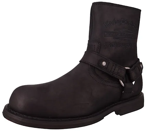 Harley Davidson Herren Bikerboots Scout RVLTN CE D97271 Schwarz - Wanderschuhe mit hochwertigem Leder, abriebfester Gummisohle und bequemer Passform – ideal für Freizeit und Abenteuer.