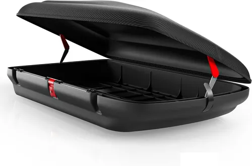 Dachbox BA320L carbonlook für Mercedes E-Klasse T-Modell - Praktische Dachbox mit 320 Litern Stauraum und sicherer Zentralverriegelung. Ideal für Reisen, einfach zu montieren und mit robustem Material für lange Haltbarkeit.