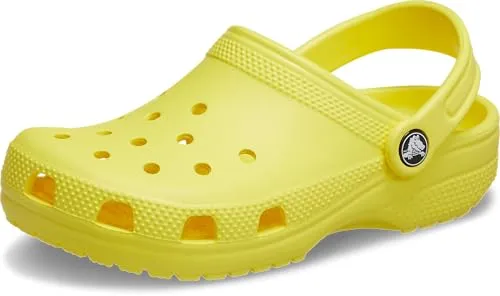 Crocs Toddler Classic Clog Sandalen Cyber Yellow 20-21 - Clogs für Kleinkinder, ultraleicht und atmungsaktiv, mit drehbarem Fersenriemen für optimalen Halt und Komfort.