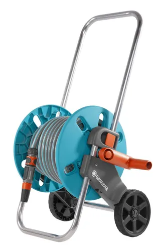 Gardena CleverRoll S Set - Schlauchwagen mit 20 m Classic-Schlauch, frostbeständig und platzsparend für maximalen Wasserdurchfluss