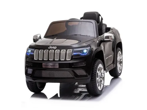 TPFLiving Elektro-Kinderauto Jeep Grand Cherokee - Schwarz - Erleben Sie Fahrspaß mit dem TPFLiving Elektro-Kinderauto Jeep Grand Cherokee. Mit 2 x 12V Motoren, Sicherheitsgurt und bis zu 5 km/h Geschwindigkeit ist es ideal für Kinder bis 30 kg. Lizenziert von Jeep, mit LED-Scheinwerfern und MP3-Anschluss.