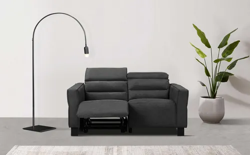 Home affaire 2-Sitzer Carpari, 162 cm, Relaxfunktion - Komfortabler 2-Sitzer mit manueller oder elektrischer Relaxfunktion und Kopfteilverstellung. Ideal für entspannte Stunden im Wohnzimmer. Der robuste Webstoff und die weiche Polsterung sorgen für ein angenehmes Sitzgefühl.