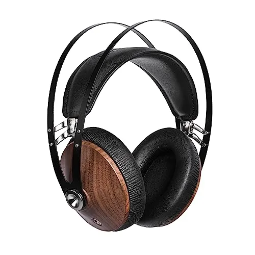 Meze 99 Classics Walnut Silver - Premium Over-Ear Kopfhörer - Kopfhörer mit Echtholz-Ohrmuscheln für natürliche Schallisolierung und hohen Tragekomfort, ideal für Musikliebhaber und professionelle Anwendungen.