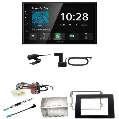 Kenwood DMX5020DABS Einbauset für Nissan NV400 ab 2019 - Modernes A/V-Player-System mit 6,8" Touchscreen, Bluetooth und DAB+ für erstklassigen Musikgenuss. Ideal für den professionellen Einsatz im Auto.