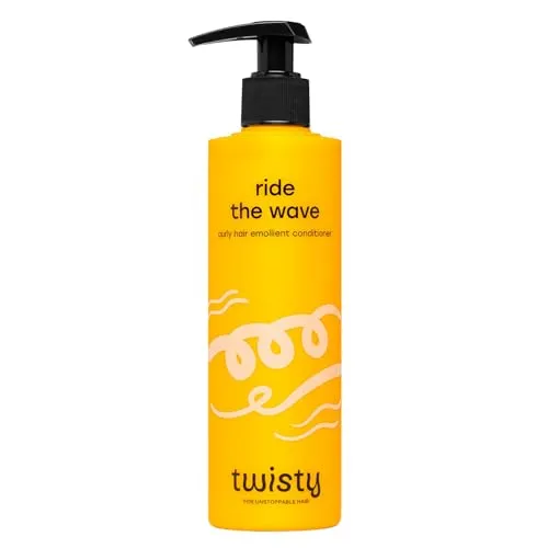 Twisty Ride The Wave Emollient Conditioner Locken - Haarspülung für Naturlocken mit Hanföl & Hagebuttenöl, Anti-Frizz, 98% natürlich, 280ml