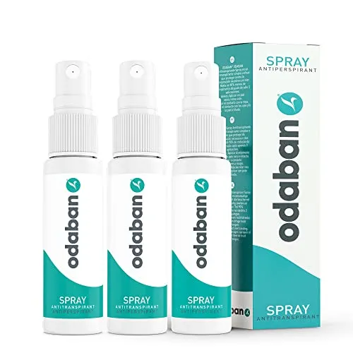 ODABAN Anti-Transpirant Deo Spray gegen starkes Schwitzen - Deo für Männer und Frauen, verhindert effektiv Schwitzen am gesamten Körper, parfümfrei und dermatologisch getestet - nur 1-2 Anwendungen pro Woche nötig.