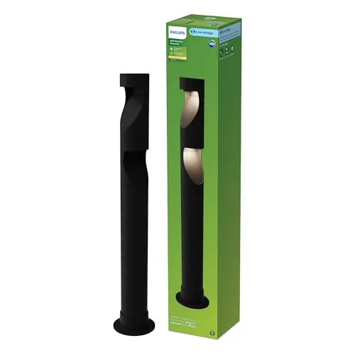 Philips LED 929004659701 Desi LED-Außenstandleuchte - Lampen mit einfacher Installation und sicherem Niedervolt-Betrieb, ideal für flexible Gartenbeleuchtung ohne Risiko für Familie und Haustiere.