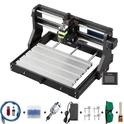VEVOR 500 mW CNC 3018 DIY Graviermaschine Pro 300x180x45mm Engraving Machine 3 Achse Mini Gravierer mit GRBL Steuerkarte und Offline Controller