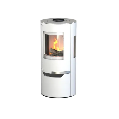 Thermia Kaminofen Hiron Trio Stahl weiß 6 kW - Kaminofen mit elegantem Design und 6 kW Leistung, ideal für gemütliche Wärme und stilvolle Akzente in Ihrem Wohnraum.