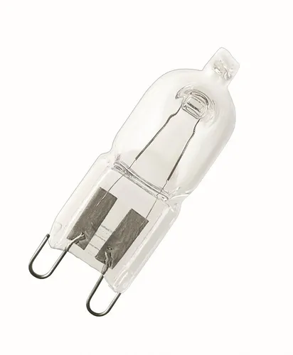 OSRAM HALOPIN PRO 66760 230V 60W G-9 - Leuchtmittel mit warmweißem Licht (2800 K) und hoher Lichtausbeute von 16 lm/W, ideal für eine energieeffiziente Beleuchtung in Wohnräumen.