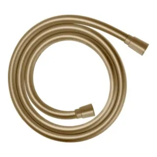 hansgrohe Isiflex Brauseschlauch 160 cm - Hochwertiger Schlauch in brushed bronze - Sanitärinstallation mit knickgeschütztem Kunststoffschlauch in eleganter Metalloptik, ideal für langlebige Nutzung im Badezimmer.