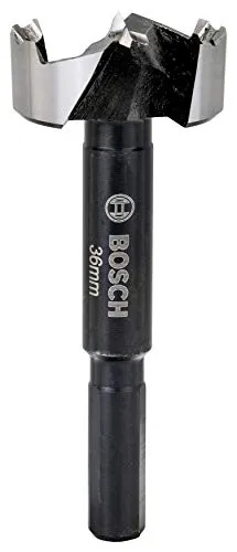 Bosch Professional Forstnerbohrer Ø 36 mm, 90 mm Länge - Hochwertiger Forstnerbohrer für präzise Bohrungen in Holz. Mit zahnförmigem Design für weniger Reibung und längere Standzeit. Ideal für Weich- und Hartholz sowie Furnier. Kompatibel mit gängigen Bohrmaschinen.