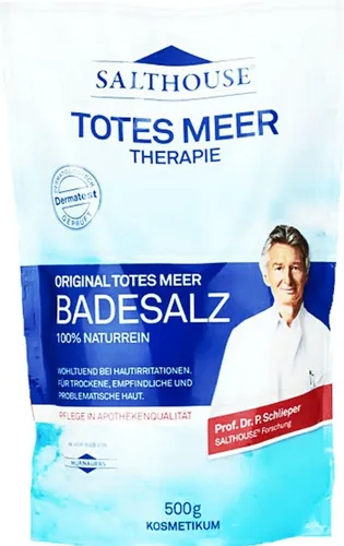 Salthouse Original Totes Meer Badesalz 500g - Natürliches Badesalz mit kristallinen Mineralien, ideal für entspannende und pflegende Bäder. Genießen Sie ein wohltuendes Badeerlebnis in bester Qualität.