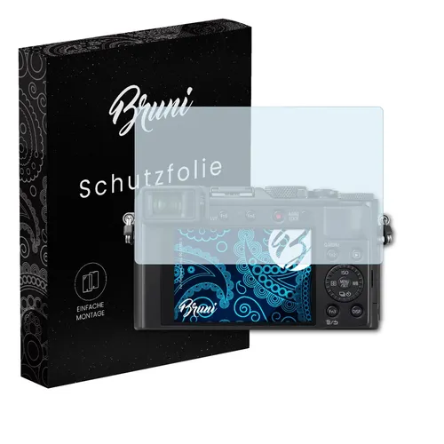 Bruni 2x Folie für Panasonic Lumix DC-LX100 II Schutzfolie Displayschutzfolie