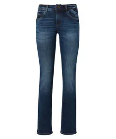 Damen Jeans "Alexa" Straight Fit 32/30 - Jeans in Straight Fit mit angesagtem Used-Look und Wrinkle-Details, perfekt für einen lässigen Look.