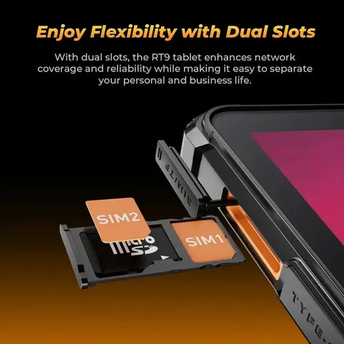 Oukitel RT9 Rugged Tablet 6/256 GB - Robustes 10 Zoll Android Tablet mit IP69 Schutz - Das Oukitel RT9 Rugged Tablet ist ideal für anspruchsvolle Umgebungen. Mit IP69-Zertifizierung ist es spritzwasser- und staubdicht. Genießen Sie schnelle Leistung dank Octacore-Prozessor und 6 GB RAM für Multitasking und Unterhaltung.