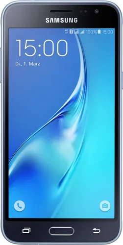 Samsung Galaxy J3 (2016) Duos 8GB - Schwarz - Handys ohne Vertrag: Das Galaxy J3 (2016) bietet ein brillantes 5 Zoll HD Super AMOLED-Display und Dual-SIM-Funktion für geschäftliche und private Nutzung. Ideal für alle, die Flexibilität schätzen!