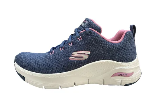 Skechers Damen ARCH FIT-GLEE FOR ALL 149713/NVPK NAVY/PINK Outdoorschuh - Wanderschuhe mit ARCH-FIT Fußbett für optimalen Tragekomfort und perfekte Passform. Leicht, flexibel und stoßdämpfend, ideal für aktive Outdoor-Aktivitäten.