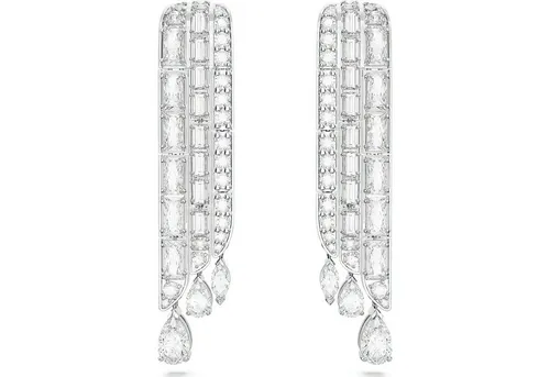 Swarovski Paar Ohrhänger Hyperbola - Ohrhänger aus der eleganten Hyperbola-Kollektion von Swarovski, gefertigt aus nachhaltigem Messing mit Rhodinierung. Funkelnde Kristalle sorgen für atemberaubendes Lichtspiel – ideal für besondere Anlässe.