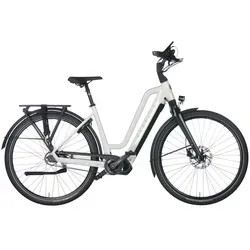 Gazelle Chamonix C5 HMS 630 Wh Damen E-Bike 2024 - 28" - 53 cm - E-Bikes mit leistungsstarkem 630 Wh Akku für lange Fahrten, ideal für Damen, weißes Design und moderne Technik.