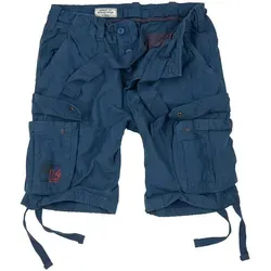 Surplus Airborne Vintage Shorts, blau, Größe XL für Männer - Stylische, kurz geschnittene Shorts im angesagten Vintage-Look. Robuste Baumwolle sorgt für hohen Tragekomfort. Ideal für lässige Sommeroutfits!