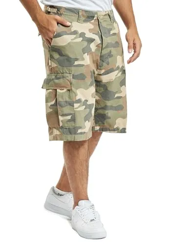 Brandit BDU Ripstop Shorts Light Woodlan XXL - Herren-Shorts aus leichtem, pflegeleichtem Ripstop Baumwollstoff, ideal für Freizeit oder Arbeit mit bequemen Schnitt und vielseitigen Taschen.