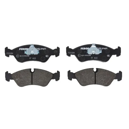 Ferodo Racing Bremsbelagsatz DS PERFORMANCE FDS584 - Hochleistungs-Bremsbelagsatz für Scheibenbremsen, optimiert für maximale Bremskraft und verbesserte Temperaturbeständigkeit, ideal für Rennsport und leistungsstarke Fahrzeuge.