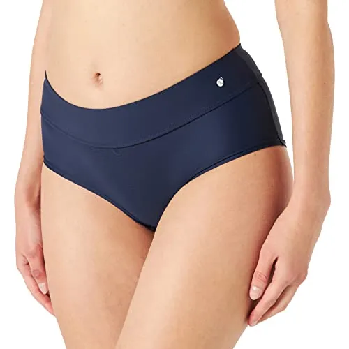 s.Oliver RED LABEL Beachwear Damen Bikini-Unterteile JPF-33, Marine, Größe 34 - Bikinihosen für Damen in bedeckender Passform, aus softer Microfaser für optimalen Sitz und vielseitige Kombinationsmöglichkeiten.
