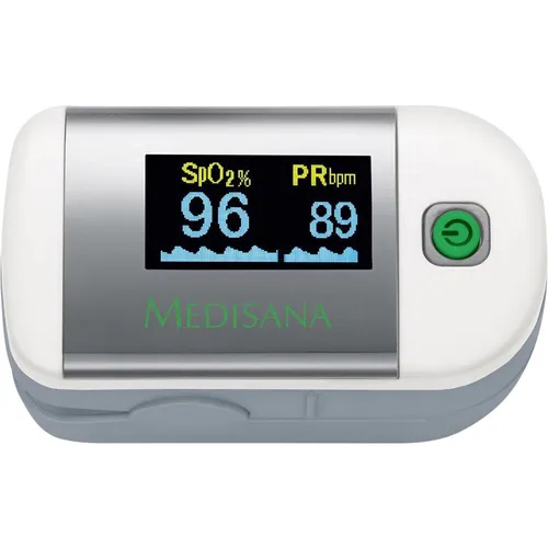 Medisana 79455 Blutsauerstoff-Messgerät - Oximeter mit präziser Messung von Blutsauerstoffsättigung und Herzfrequenz, ausgestattet mit einem gut ablesbaren OLED-Display und automatischer Abschaltung zur Batterieschonung.