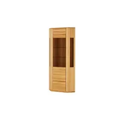 Woodford Eckvitrine Dio - Hochwertige Holzoptik - Die Woodford Eckvitrine Dio vereint stilvolle Holzfarbe mit praktischer Funktionalität. Perfekt für Ihre Einrichtung, bietet sie viel Platz für Ihre Lieblingsstücke und passt ideal in jede Ecke.