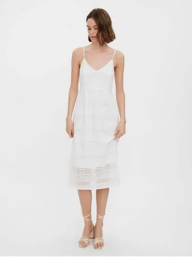 VERO MODA Vmhoney Lace Singlet Calf Dress WVN - Elegantes Midikleid für Damen von VERO MODA, ideal für besondere Anlässe mit zarten Spitzen-Details und femininer Silhouette.