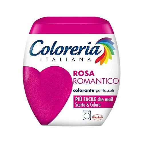 Coloreria Italiana Grey Textilien und Kleidung in der Waschmaschine, Farbe Romantikrosa, 1 Packung, 350 g