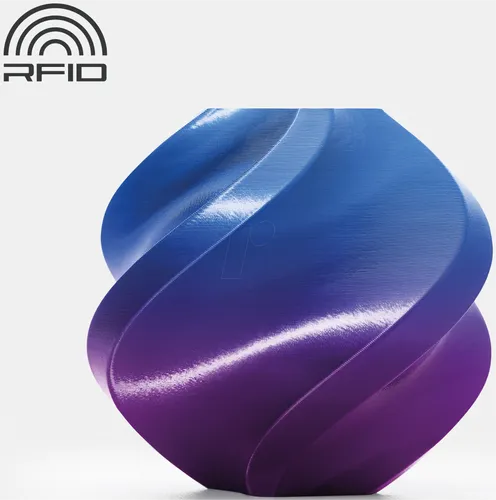 Bambu PLA Silk Multi-Color Filament 1.75 mm - Aurora Purple - Hochglanz-Filament in Aurora Purple für beeindruckende 3D-Druckergebnisse. Seidenmattes Finish und stabile Druckbarkeit ermöglichen klare Kanten und glatte Oberflächen, ideal für kreative Projekte.
