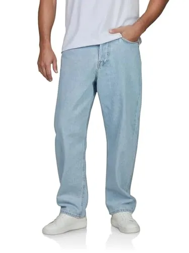 Jack & Jones JJIALEX JJCOOPER Relax-fit Jeans - Herren Baggy Fit Jeanshose aus 100% Baumwolle, bequem und modisch, ideal für lässige Outfits.
