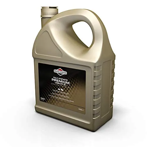 Briggs & Stratton 100009S Premium Öl 5W30 - Viertaktöl für Rasenmäher und Outdoor-Geräte, sorgt für hohe Kraftstoffeffizienz und niedrige Emissionen bei extremen Temperaturen von -29 °C bis 38 °C.