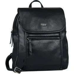Gabor bags Mina Damen City Rucksack - 8 L Schwarz, lässiger und praktischer Begleiter mit flexiblem Tragekomfort und klassischem Design