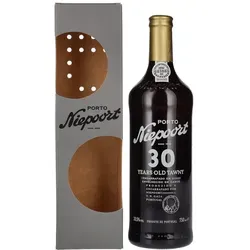Porto Niepoort 30 Years Old Tawny in Geschenkbox - Edler 30 Jahre alter Tawny Port von Niepoort, gereift in Eichenholzfässern für außergewöhnliche Komplexität. Stilvoll verpackt in Geschenkbox, ideal für besondere Anlässe.