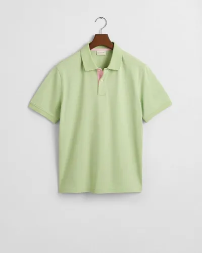 Gant Herren Poloshirt CONTRAST PIQUE POLO - Klassisches Poloshirt aus weichem Pikee mit kleiner Logostickerei, ideal für lässige Anlässe und den Alltag.