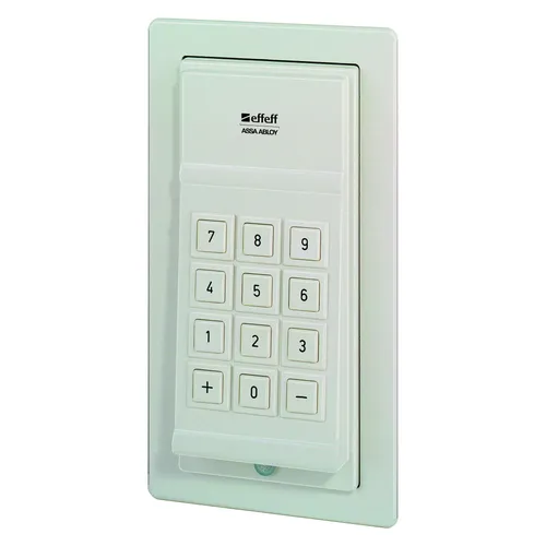 Assa Abloy effeff Türcode-Gerät 42142-10-----00 - Zutrittskontrollsystem, kompaktes Türcode-Gerät für bis zu 3 Benutzer, ideal für sichere Zugangssteuerung in Wohn- und Gewerbeobjekten.