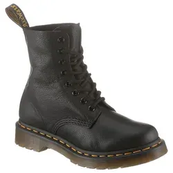Dr. Martens Mädchen Pascal Virginia Black Combat Boots, Schwarz, 42 EU - Wanderschuhe aus strapazierfähigem Leder mit Ziernähten und verschleißfestem Gummi für optimalen Halt und Komfort.