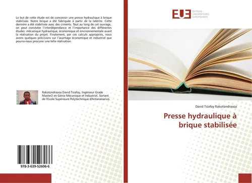 Presse hydraulique à brique stabilisée David Tsiafoy Rakotondrasoa