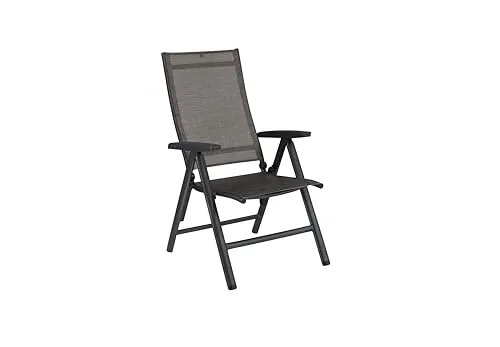 KETTLER Crowd Multipositionssessel für den Garten - Essstühle aus wetterbeständigem Outdoorgewebe und pulverbeschichtetem Aluminium für optimalen Komfort im Freien. Leicht transportierbar und mehrfach verstellbar – ideal für entspannte Stunden im Garten.